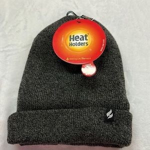 Heat Holders Mens Charcoal Thermal Hat OS NWT